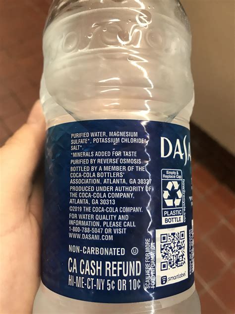 salt in dasani water|Dasani